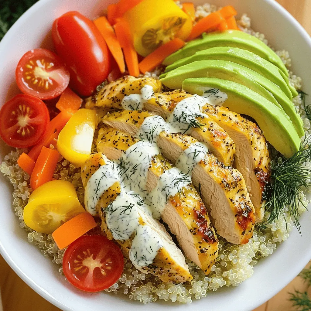Pickle Ranch Chicken and Veggie Power Bowls Delight