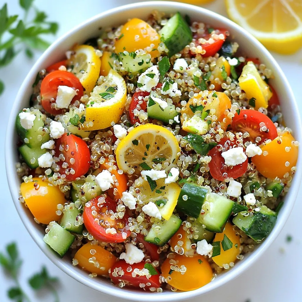 Lemon Herb Quinoa Salad Fresh and Flavorful Dish