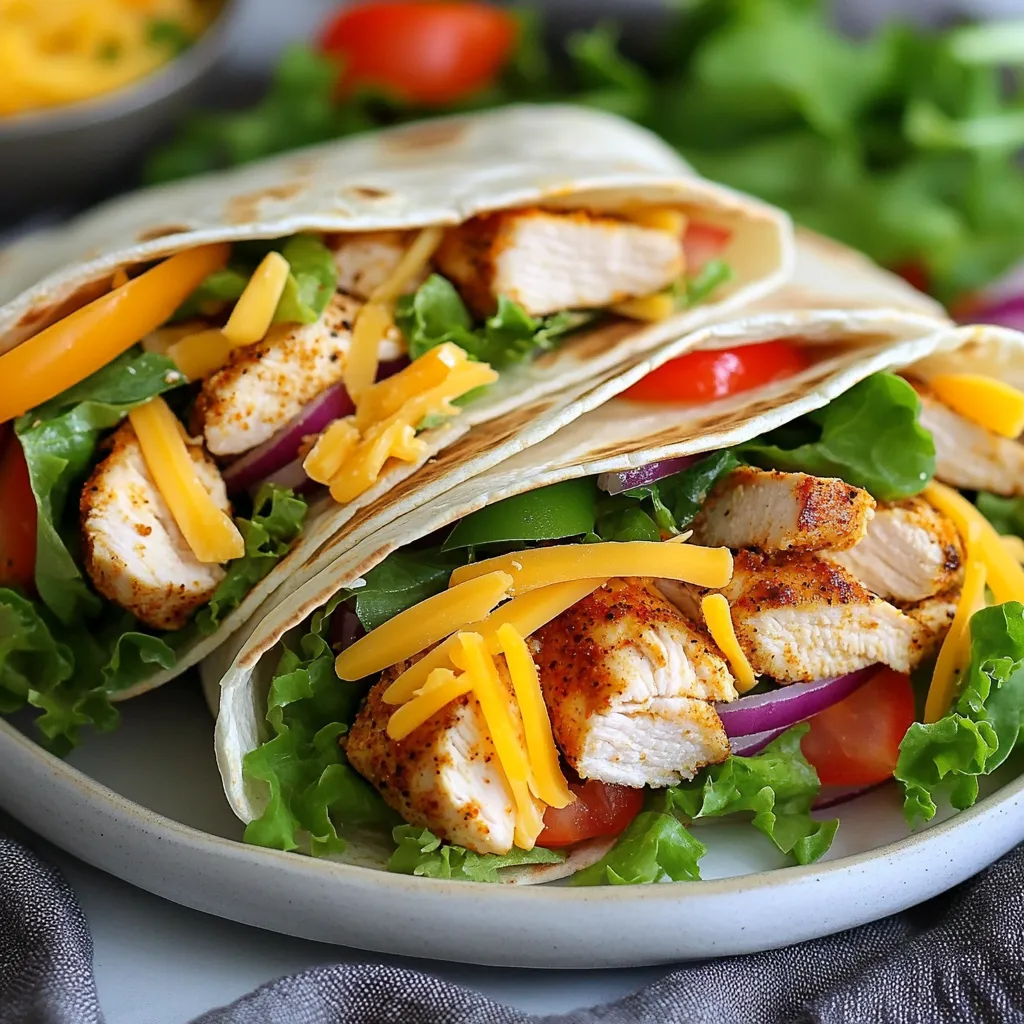 Spicy Cajun Chicken Wraps Flavorful and Easy Meal