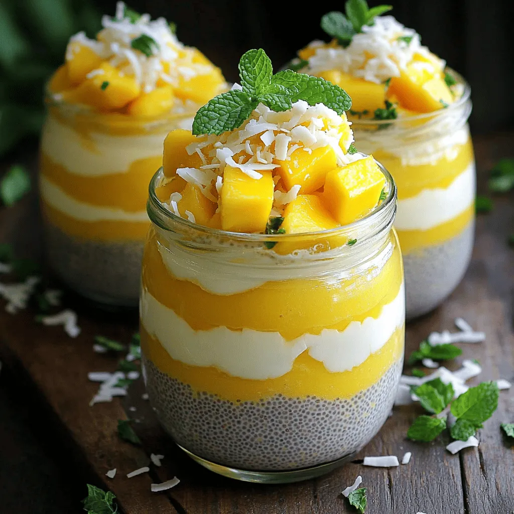 Mango Coconut Chia Pudding Tasty and Healthy Treat