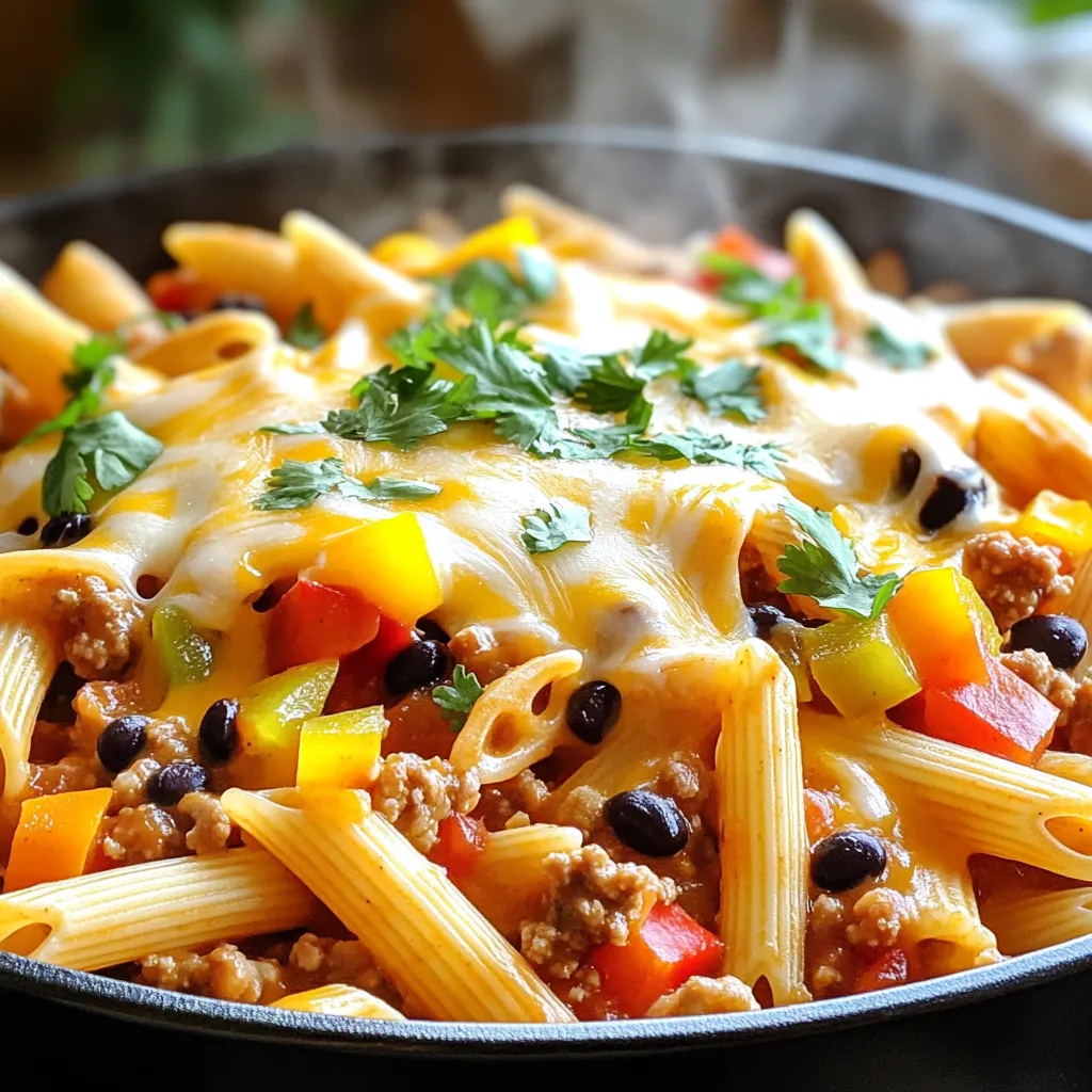 One-Pot Taco Ground Turkey Pasta Simple and Tasty Dish