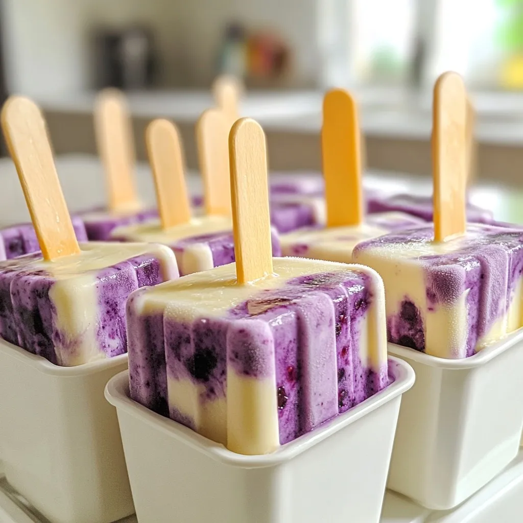 Blackberry Lemon Yogurt Popsicles Fresh and Creamy Delight