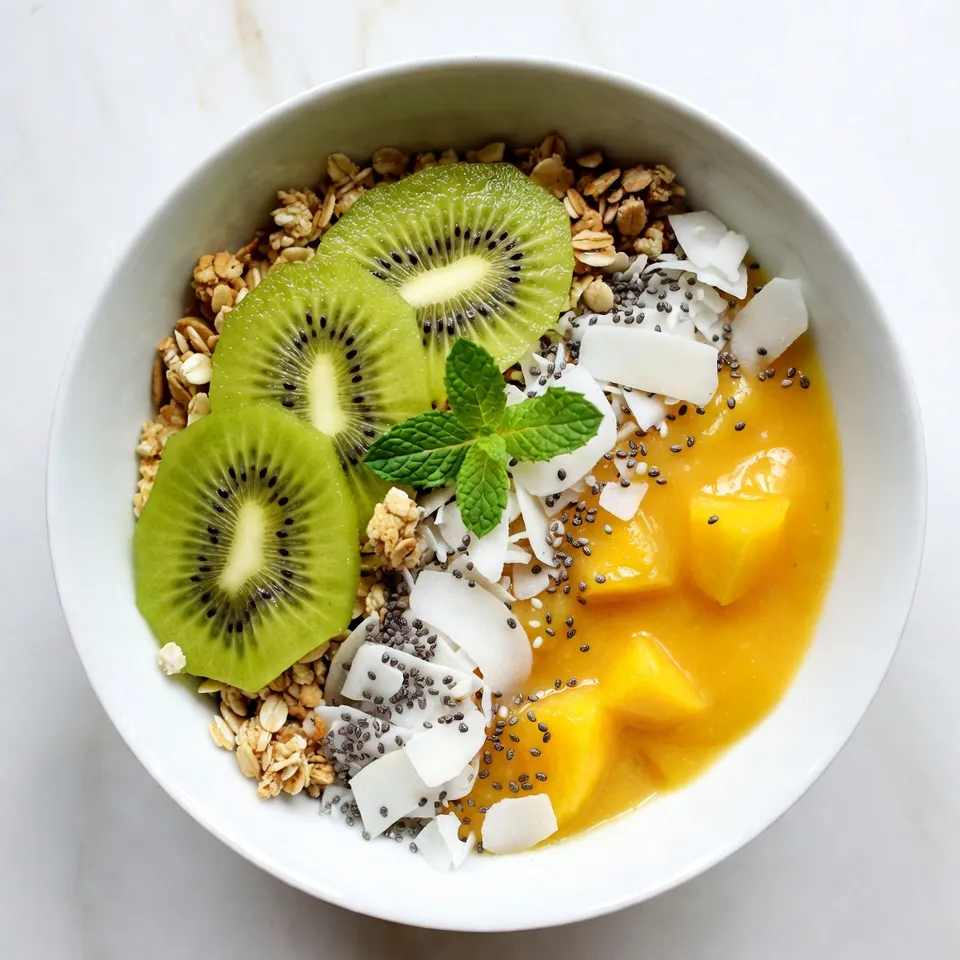 Mango Coconut Smoothie Bowl Refreshing Morning Boost