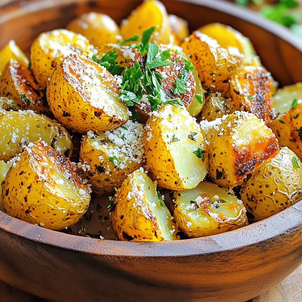 Parmesan Herb Roasted Potatoes Tasty Side Dish Recipe