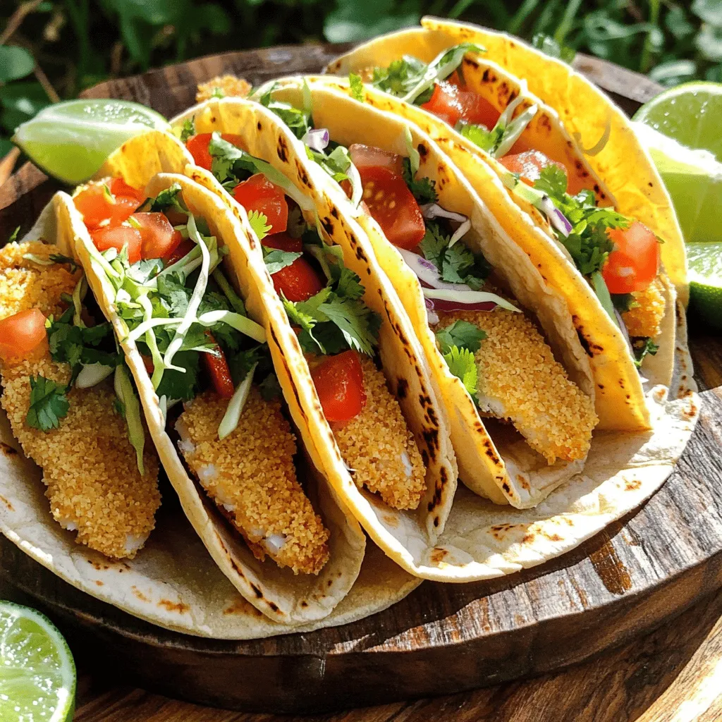 Crispy Panko Crusted Fish Tacos Flavorful Delight