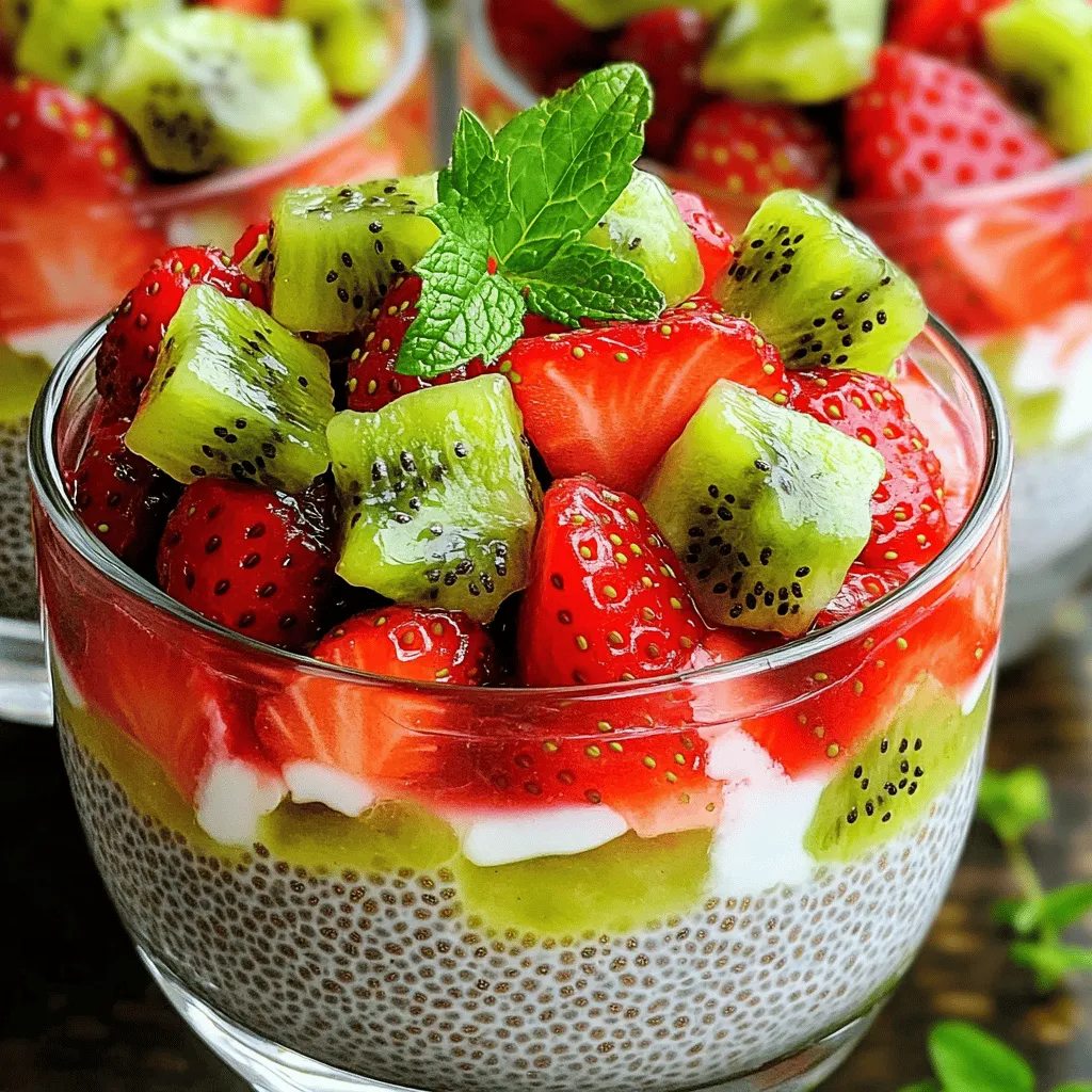Strawberry Kiwi Chia Pudding Healthy and Refreshing Treat
