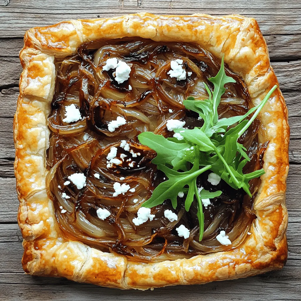 Caramelized Onion and Goat Cheese Tart Delight