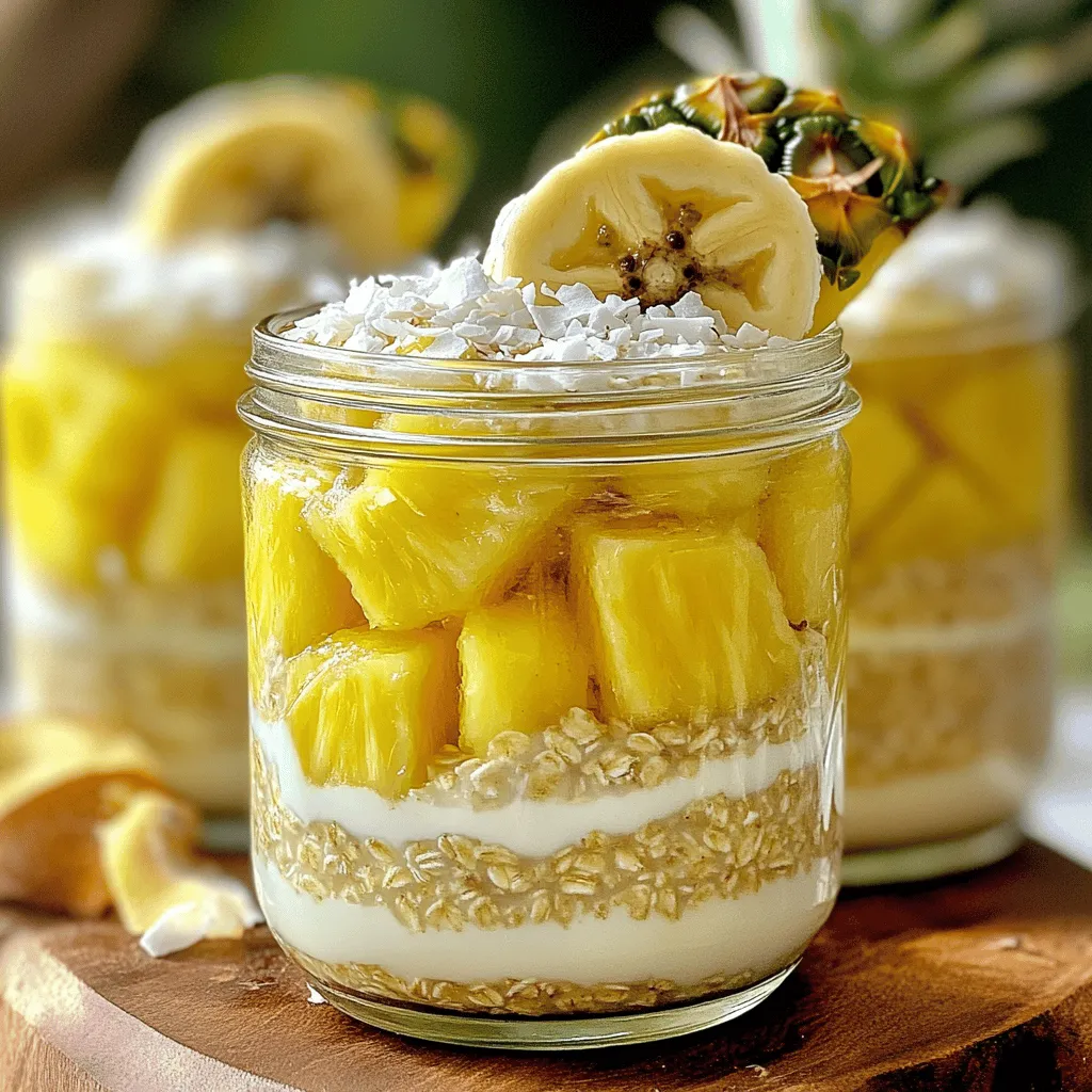 Pina Colada Overnight Oats Easy and Delicious Breakfast