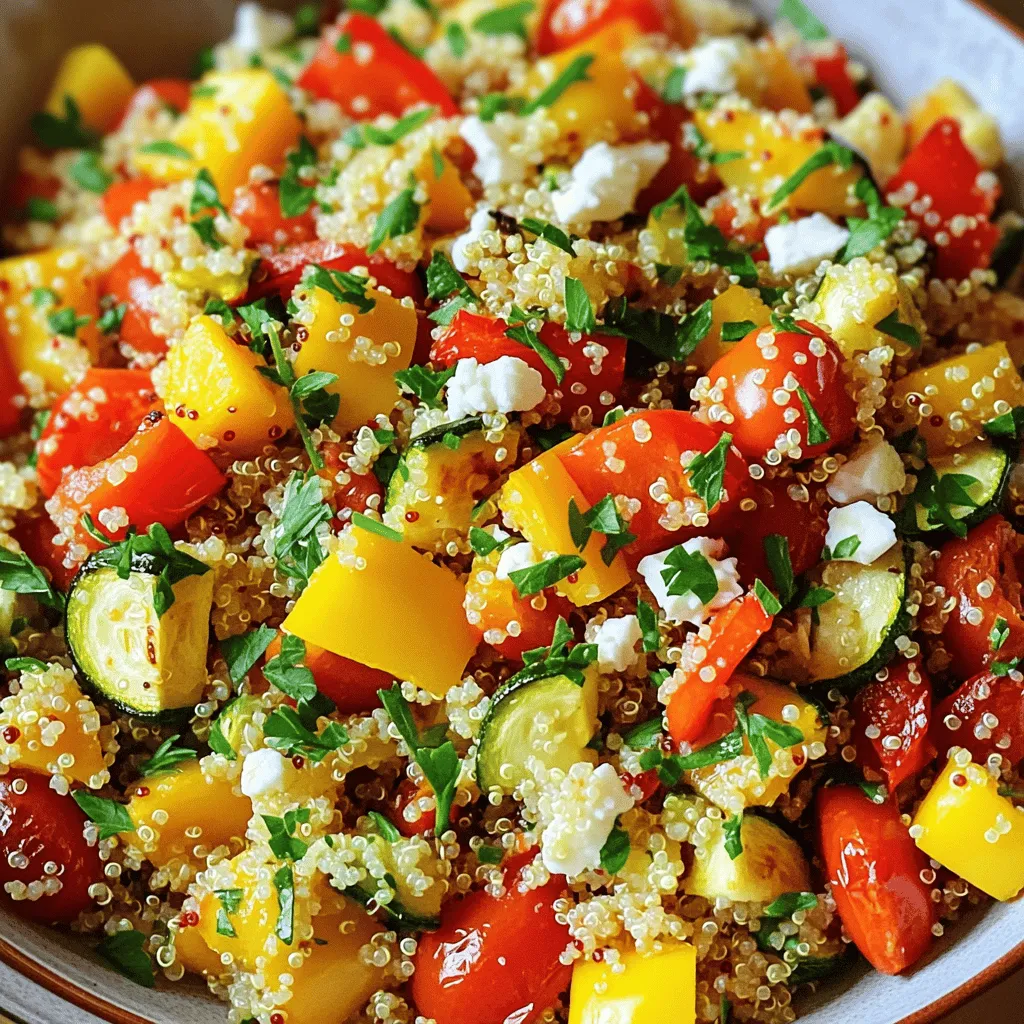 Roasted Vegetable Quinoa Salad Healthy and Flavorful Dish