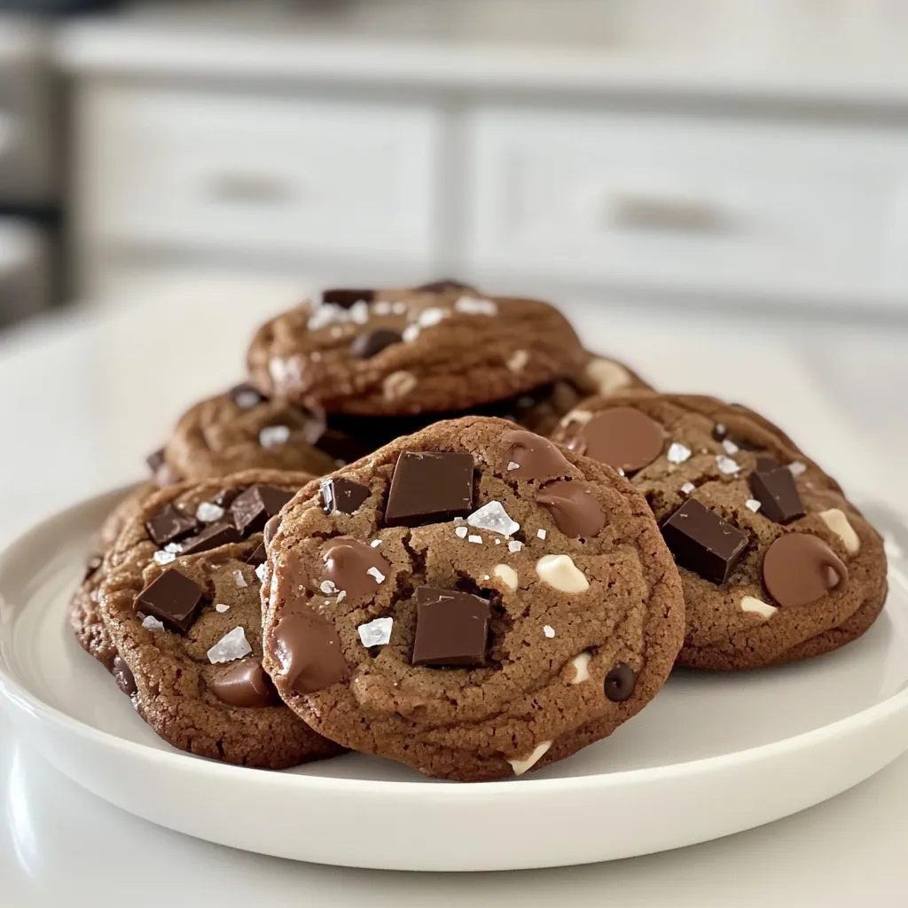 Bakery-Style Double Chocolate Espresso Cookies Delight