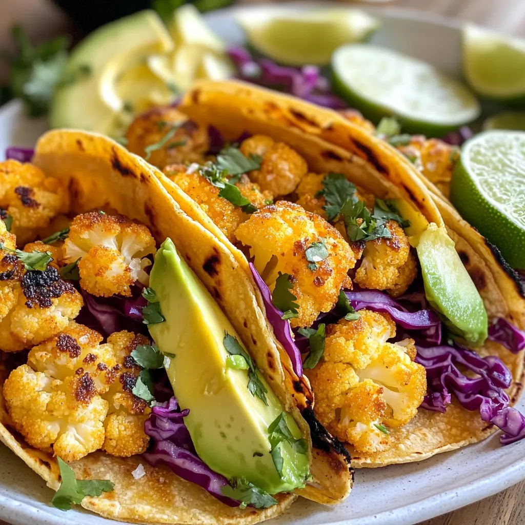 Roasted Garlic Cauliflower Tacos Satisfy Your Cravings