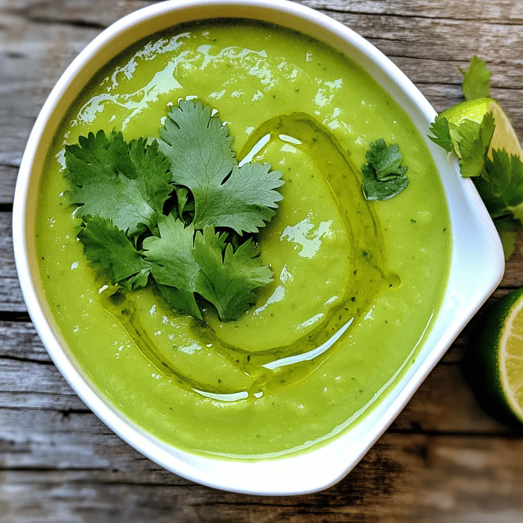 Chilled Avocado Soup Refreshing and Flavorful Recipe
