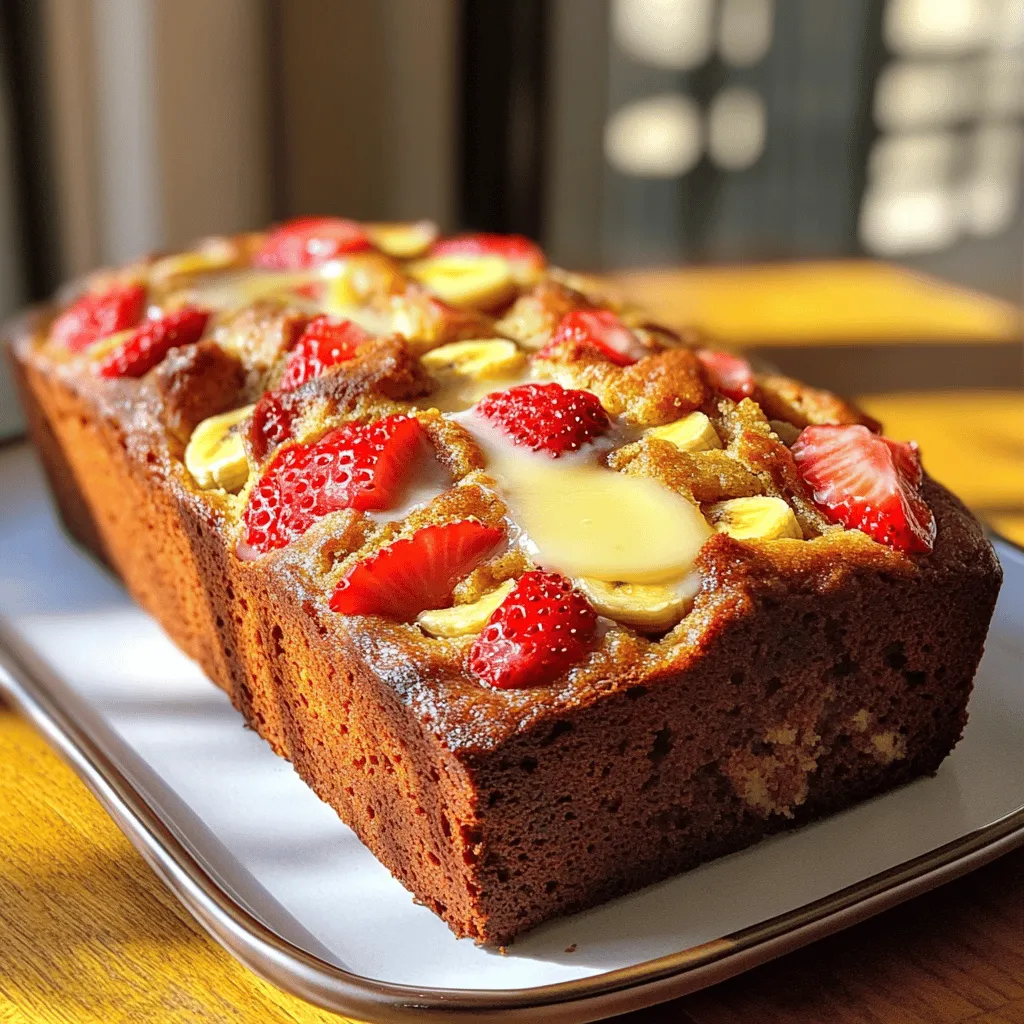 Strawberry Banana Bread Simple and Tasty Delight