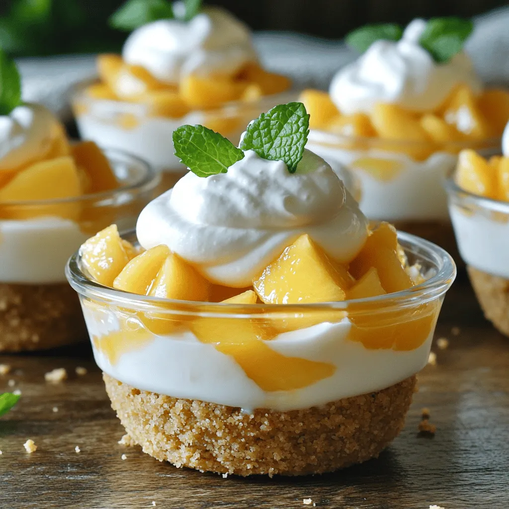 No-Bake Peach Pie Cups Delightful and Simple Treat