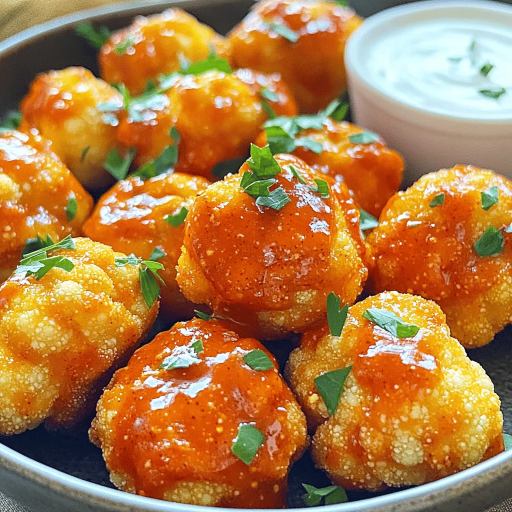Buffalo Cauliflower Bites Crispy and Flavorful Snack