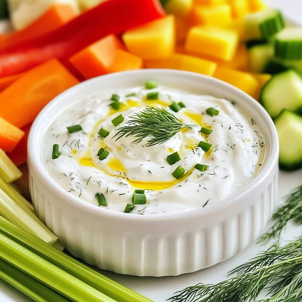 Greek Yogurt Ranch Dip Flavorful and Healthy Treat