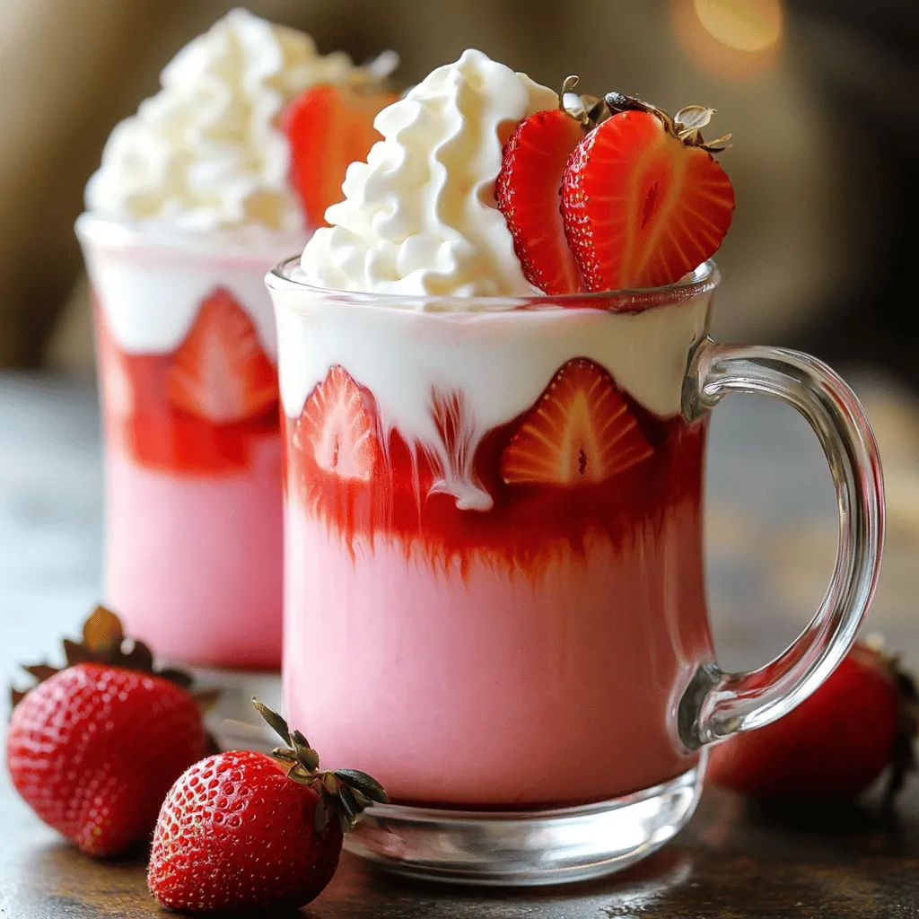 Strawberry Vanilla Bean Latte Tasty and Simple Recipe