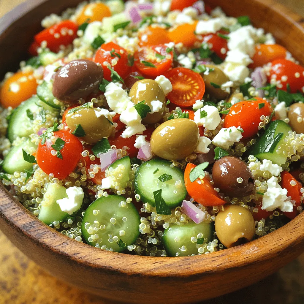 Mediterranean Quinoa Salad with Feta Healthy Delight