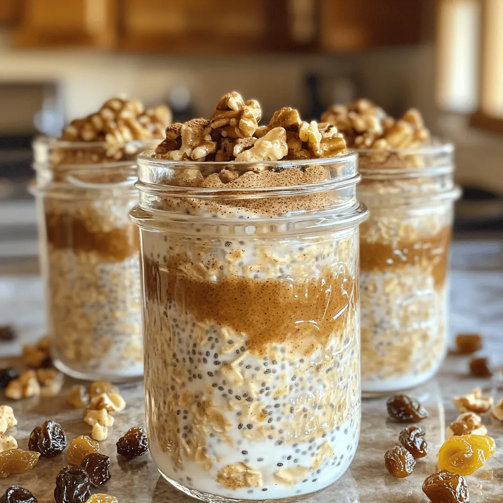 Cinnamon Roll Overnight Oats Easy and Tasty Recipe