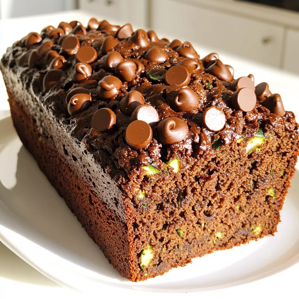 Chocolate Chip Zucchini Bread Bakery-Style Delight