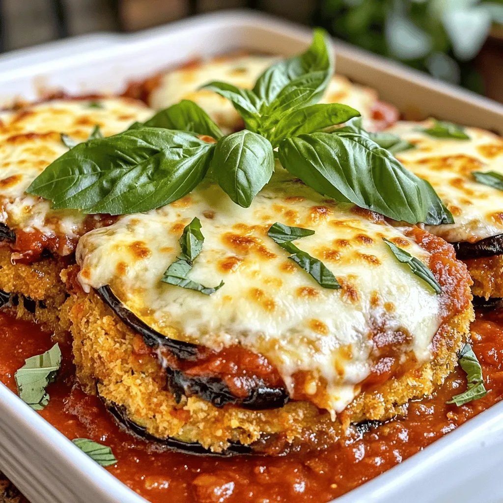 Eggplant Parmesan with Marinara Sauce Delight