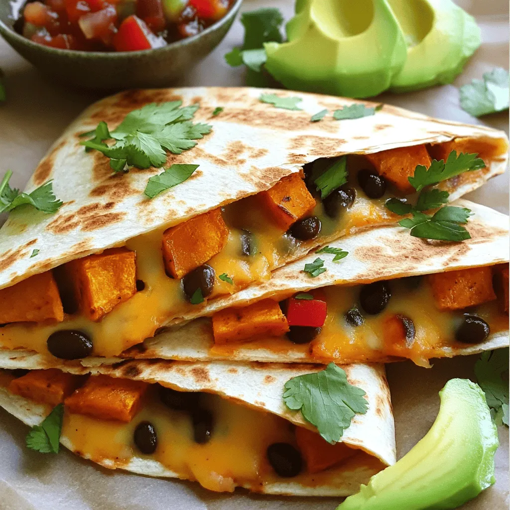 Savory Sweet Potato Black Bean Quesadillas Recipe