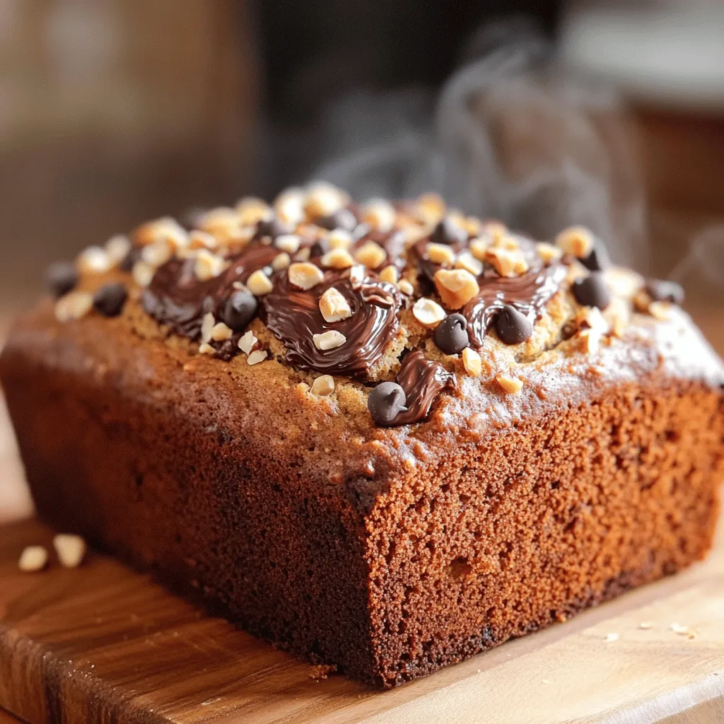 Nutella-Stuffed Banana Bread Delightful and Easy Recipe