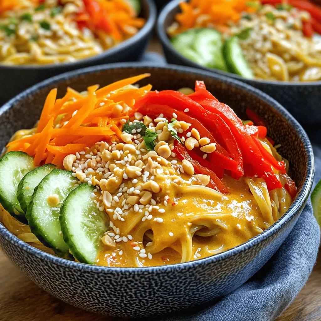 Spicy Thai Peanut Noodles Flavorful and Quick Recipe