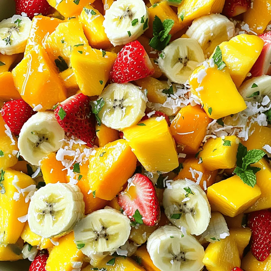 Tropical Fruit Salad Refreshing and Healthy Delight