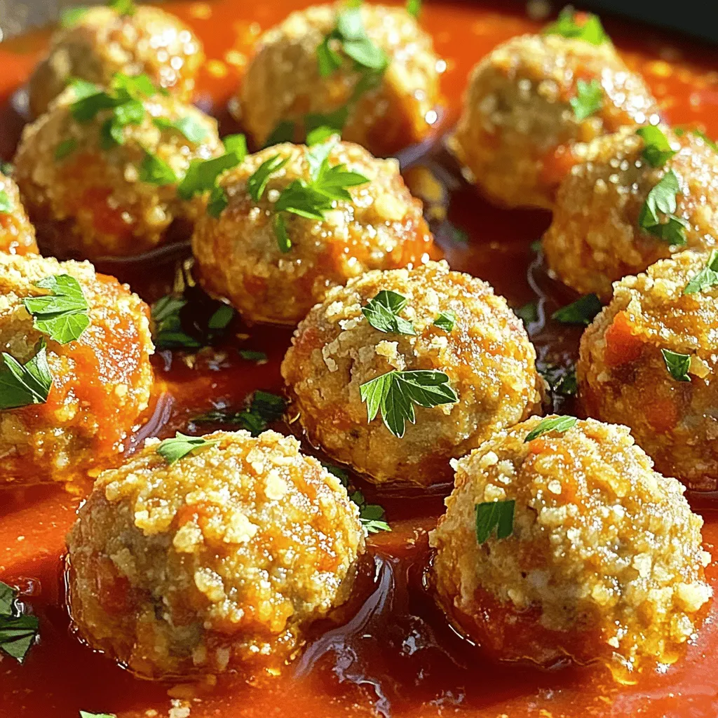 Easy Turkey Meatballs with Marinara Simple Recipe