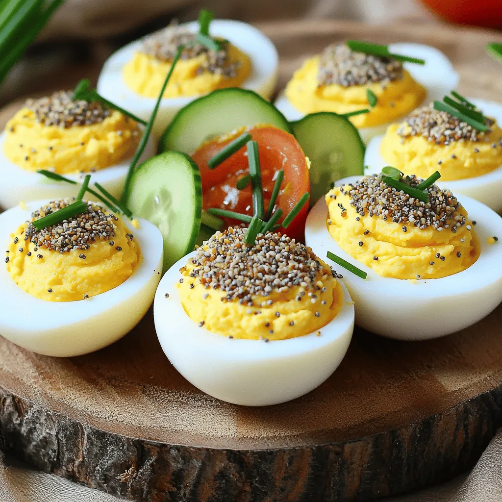 Everything Bagel Deviled Eggs Flavorful Party Snack