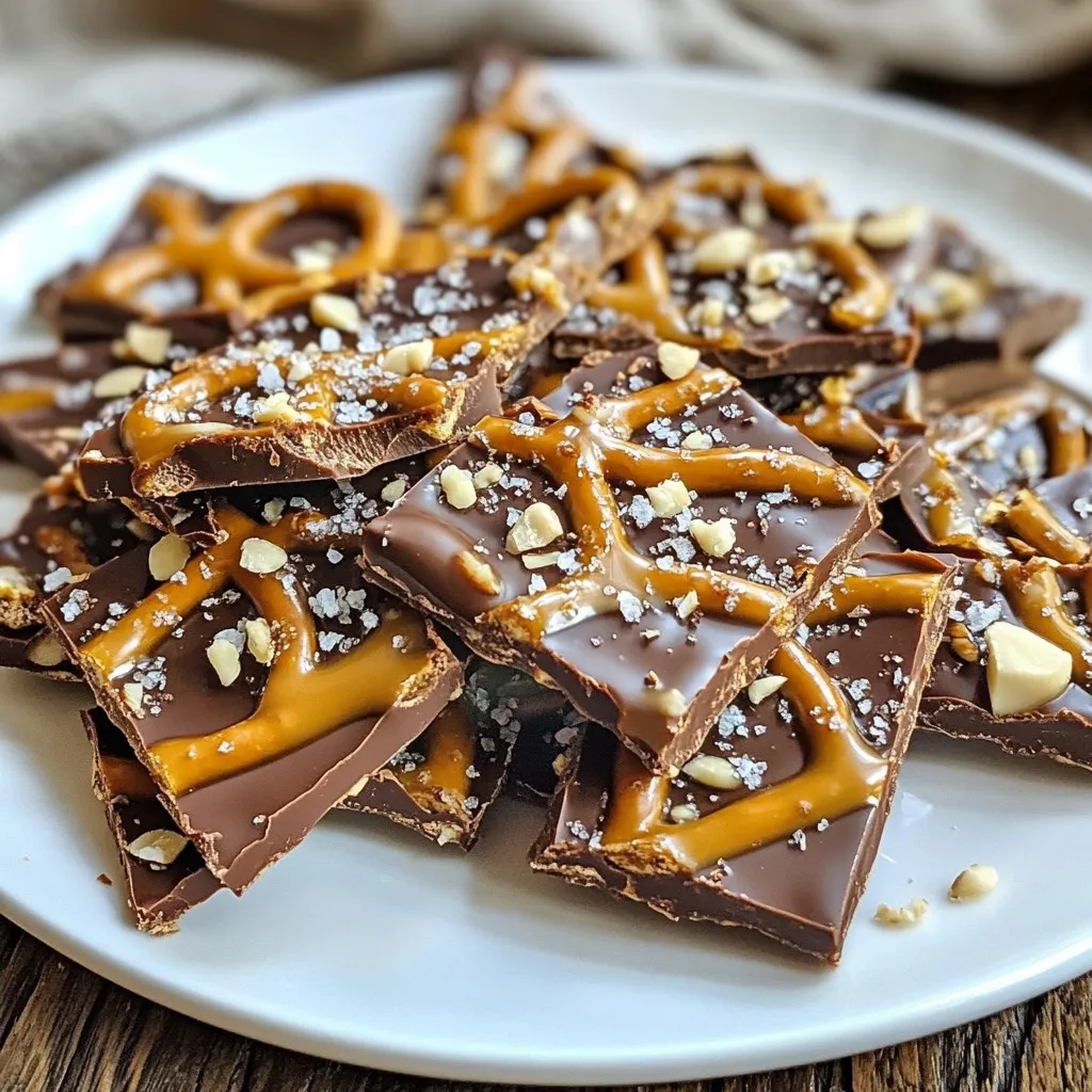 Chocolate Caramel Pretzel Bark Irresistible Sweet Treat