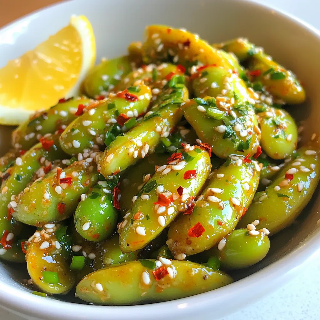 Spicy Garlic Edamame Flavorful and Simple Snack