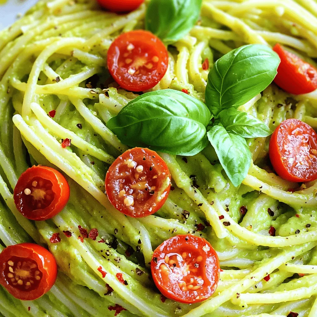 Creamy Avocado Pasta Fresh and Flavorful Meal