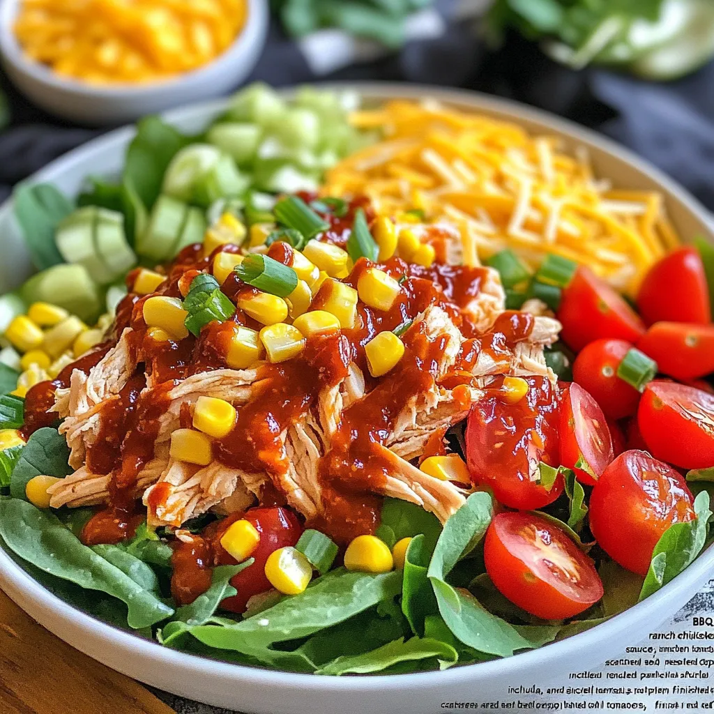 BBQ Ranch Chicken Salad Delicious and Fresh Meal
