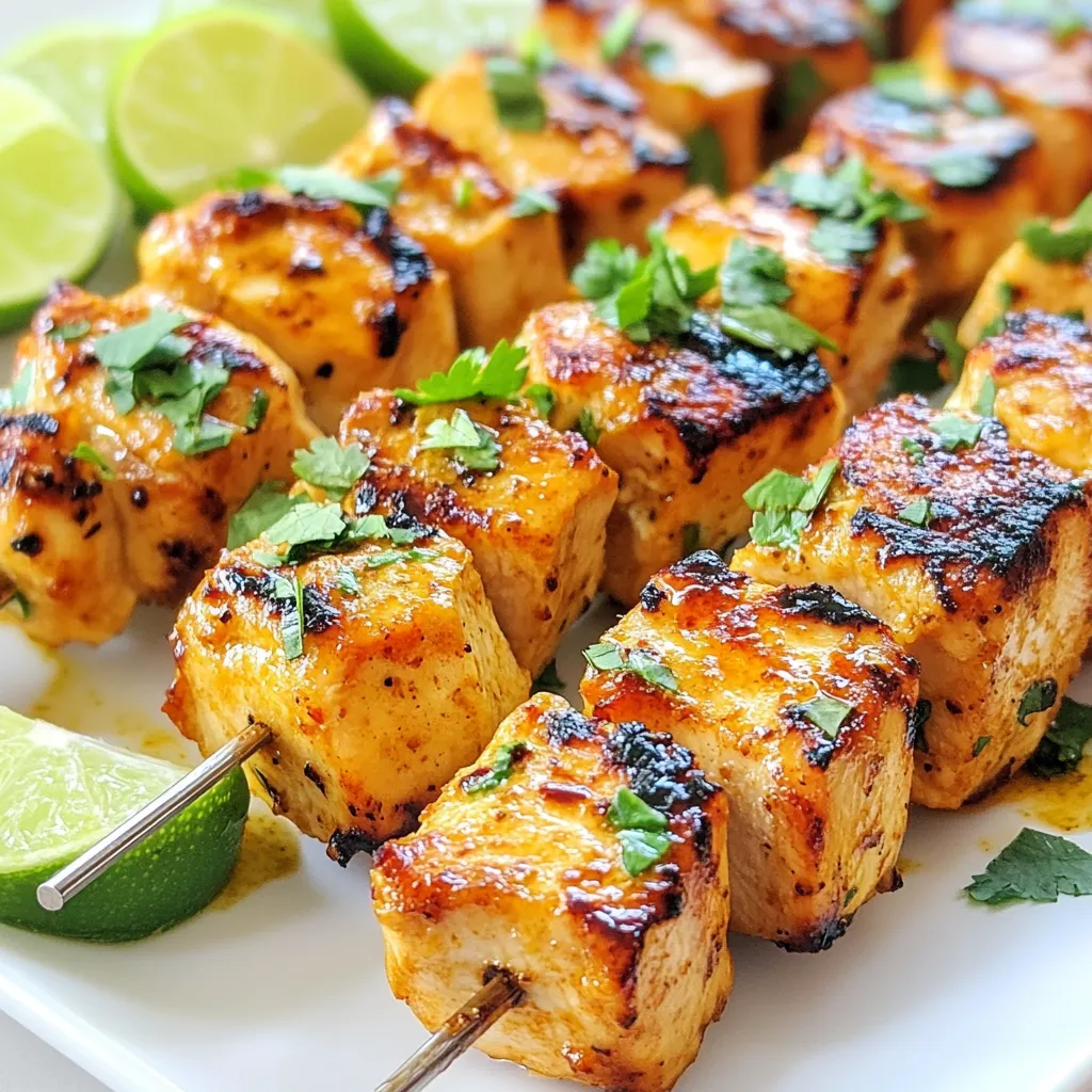 Chili Lime Grilled Chicken Skewers Bright and Zesty Dish