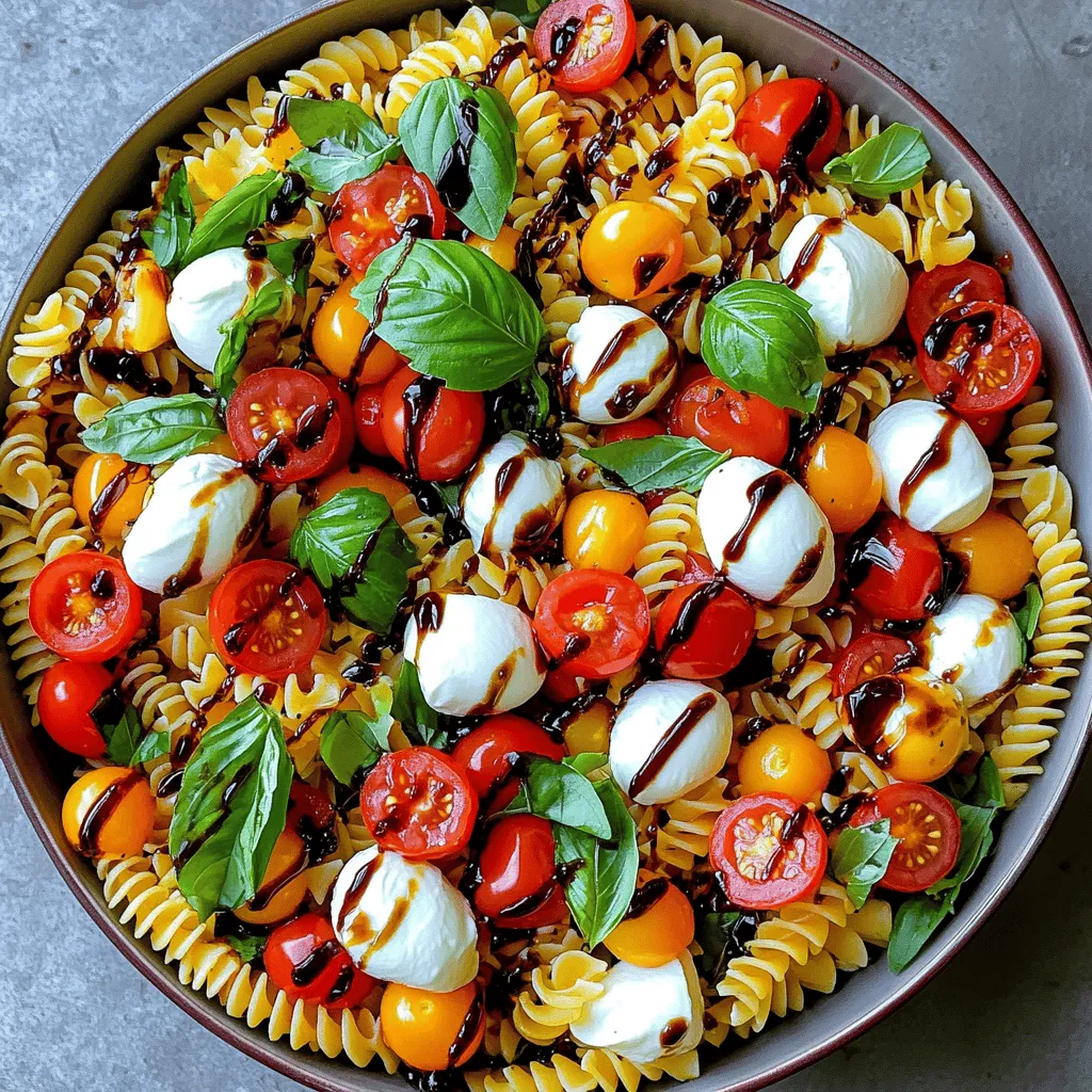 Caprese Pasta Salad Fresh and Flavorful Delight