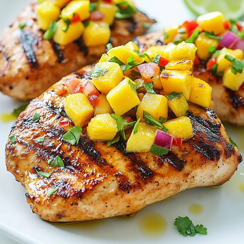 Pineapple Mango Salsa Chicken Flavorful Summer Dish