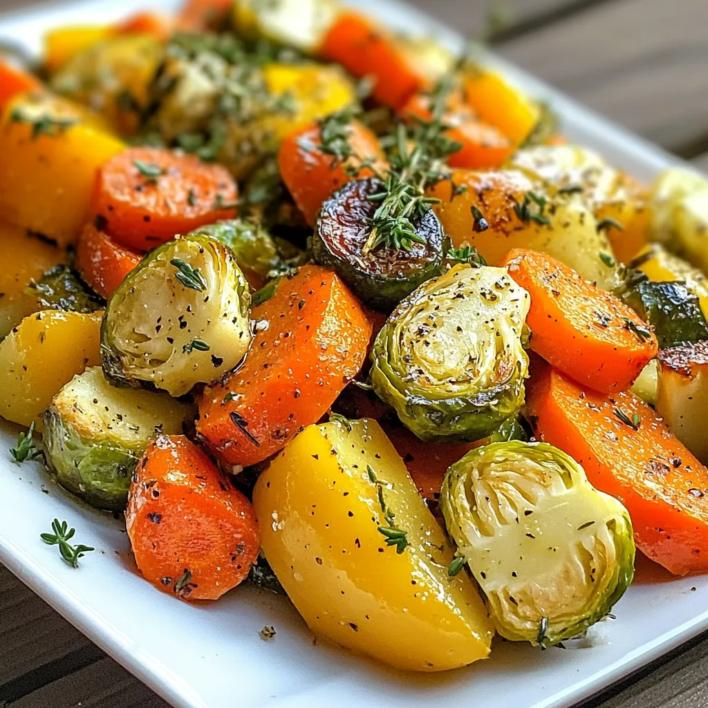 Garlic Herb Butter Roasted Vegetables Flavorful Side