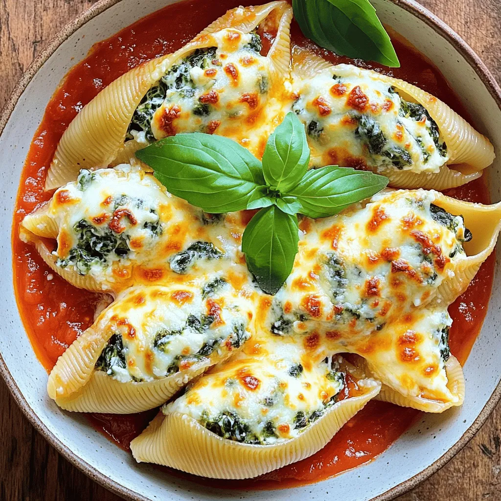 Spinach Ricotta Stuffed Shells Flavorful Dinner Option