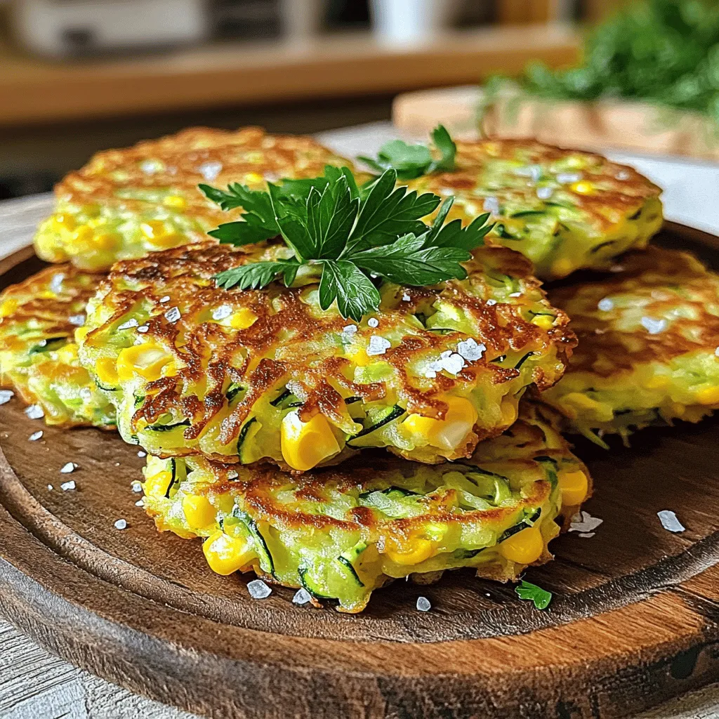 Zucchini and Corn Fritters Tasty and Simple Recipe