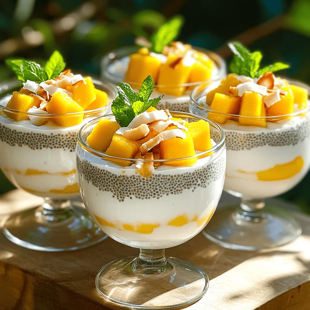 Mango Coconut Chia Pudding Tasty and Nutritious Treat
