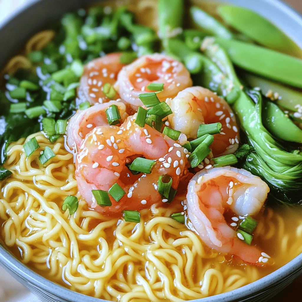 Minute Honey Garlic Shrimp Ramen Flavorful Delight