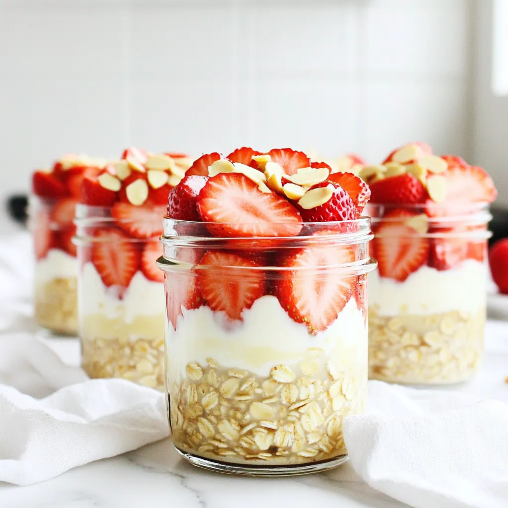 Strawberry Shortcake Overnight Oats Delightful Recipe