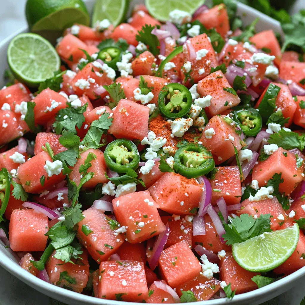 Chili Lime Watermelon Salad Zesty and Refreshing Treat