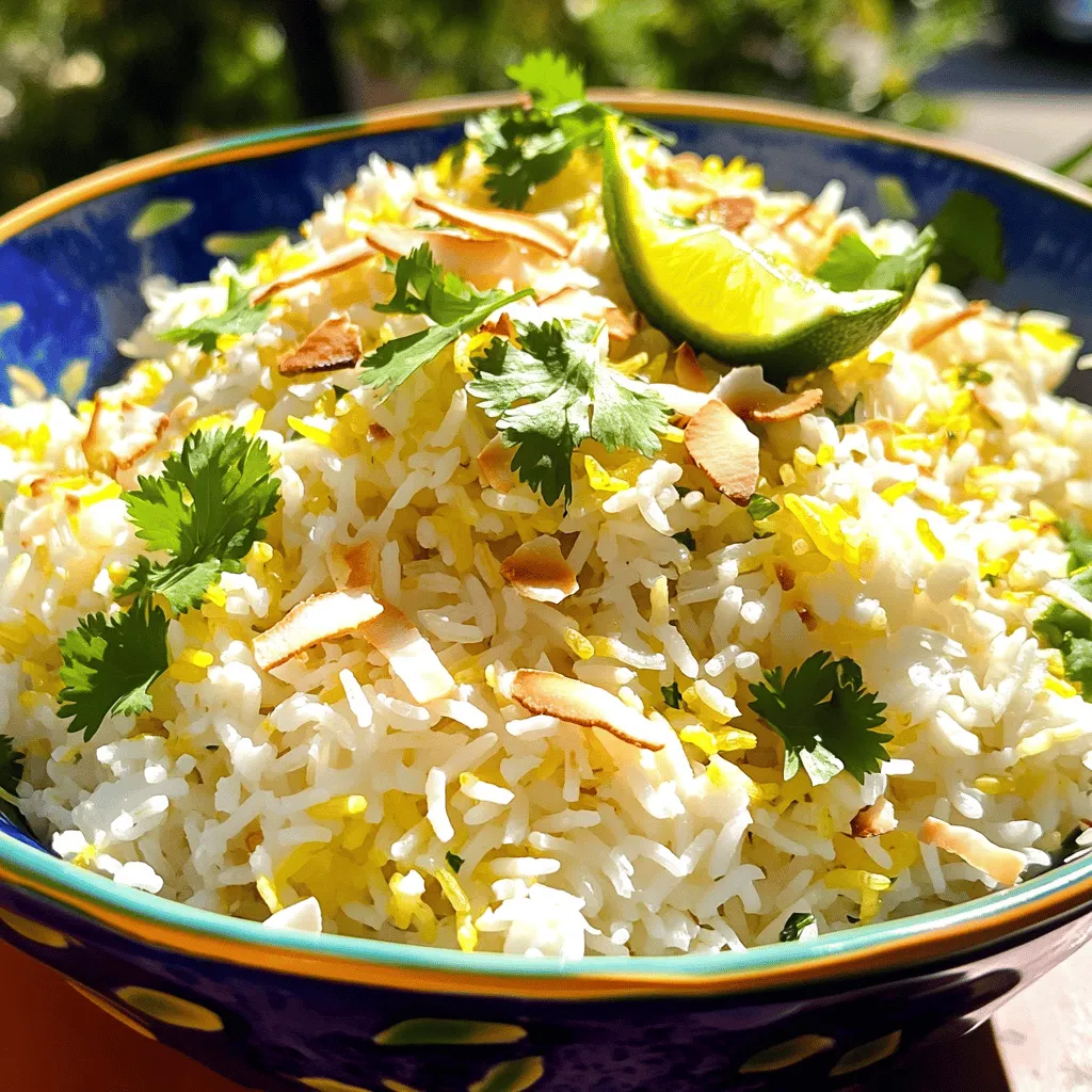 Coconut Lime Rice Tasty and Flavorful Side Dish