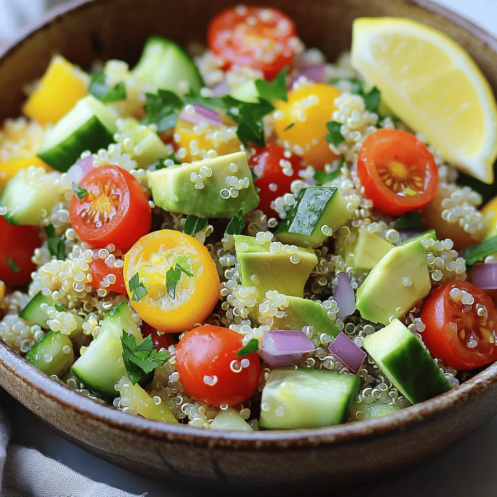 Savory Quinoa Salad with Avocado Simple and Fresh