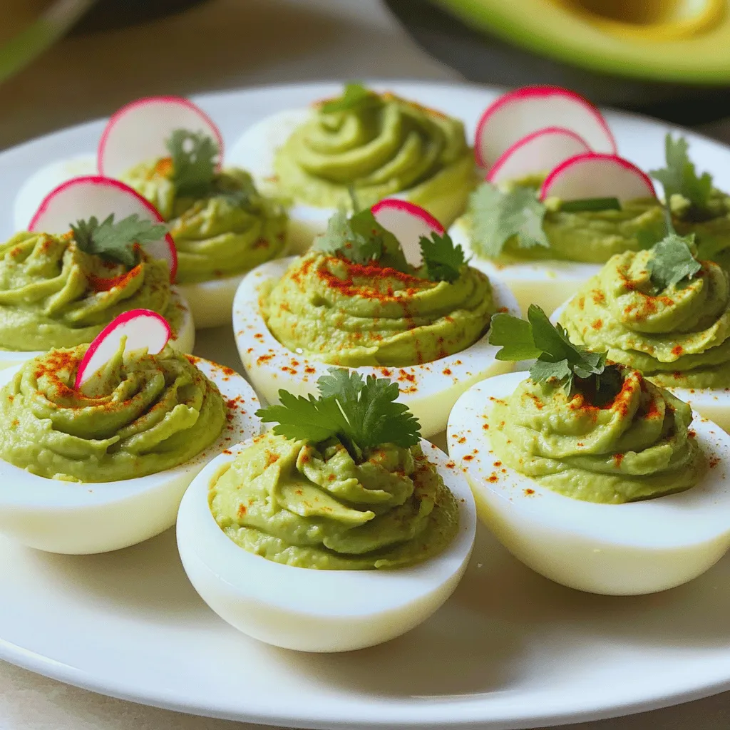 Avocado Deviled Eggs Packed with Flavor and Nutrition