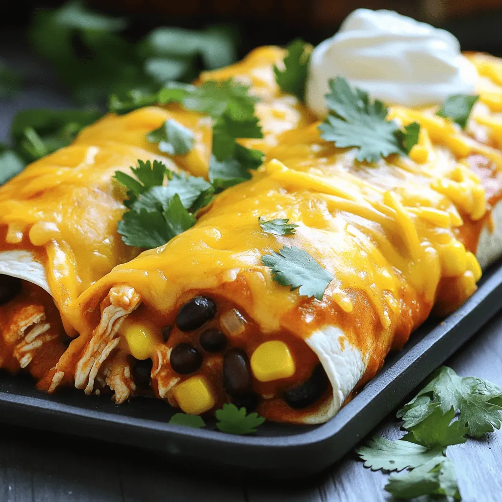 Easy Chicken Enchiladas Flavorful and Simple Recipe