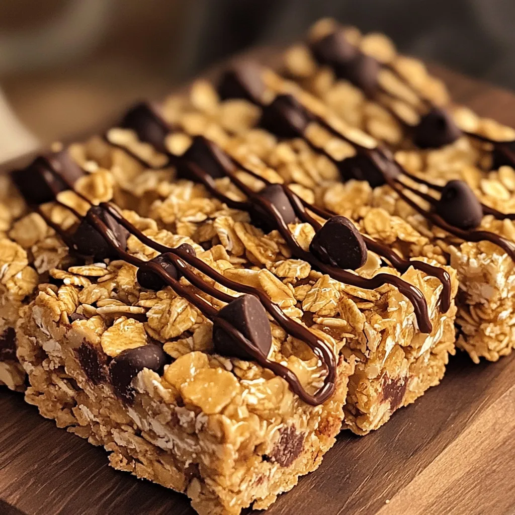 No-Bake Chocolate Chip Granola Bars Simple Treat